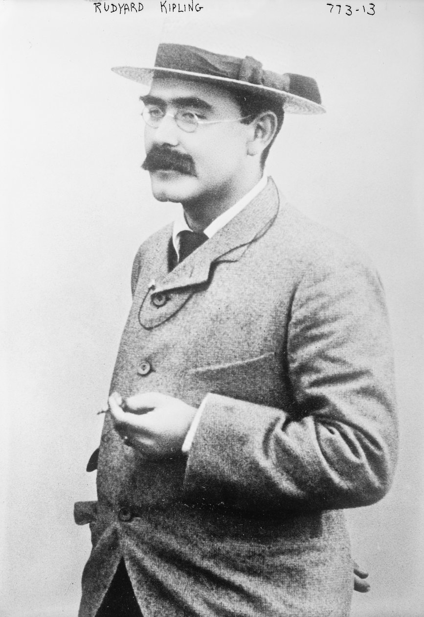 Rudyard Kipling, 1908 by George Grantham Bain