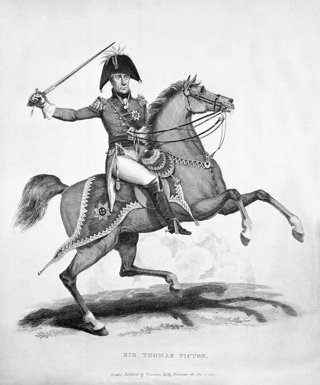 Sir Thomas Picton, engraved by Samuel Mitan, 1815 by George Jones