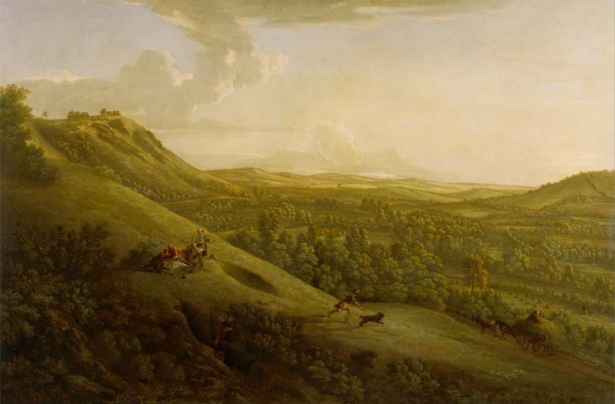 Box Hill, Surrey, with Dorking in the Distance by George Lambert