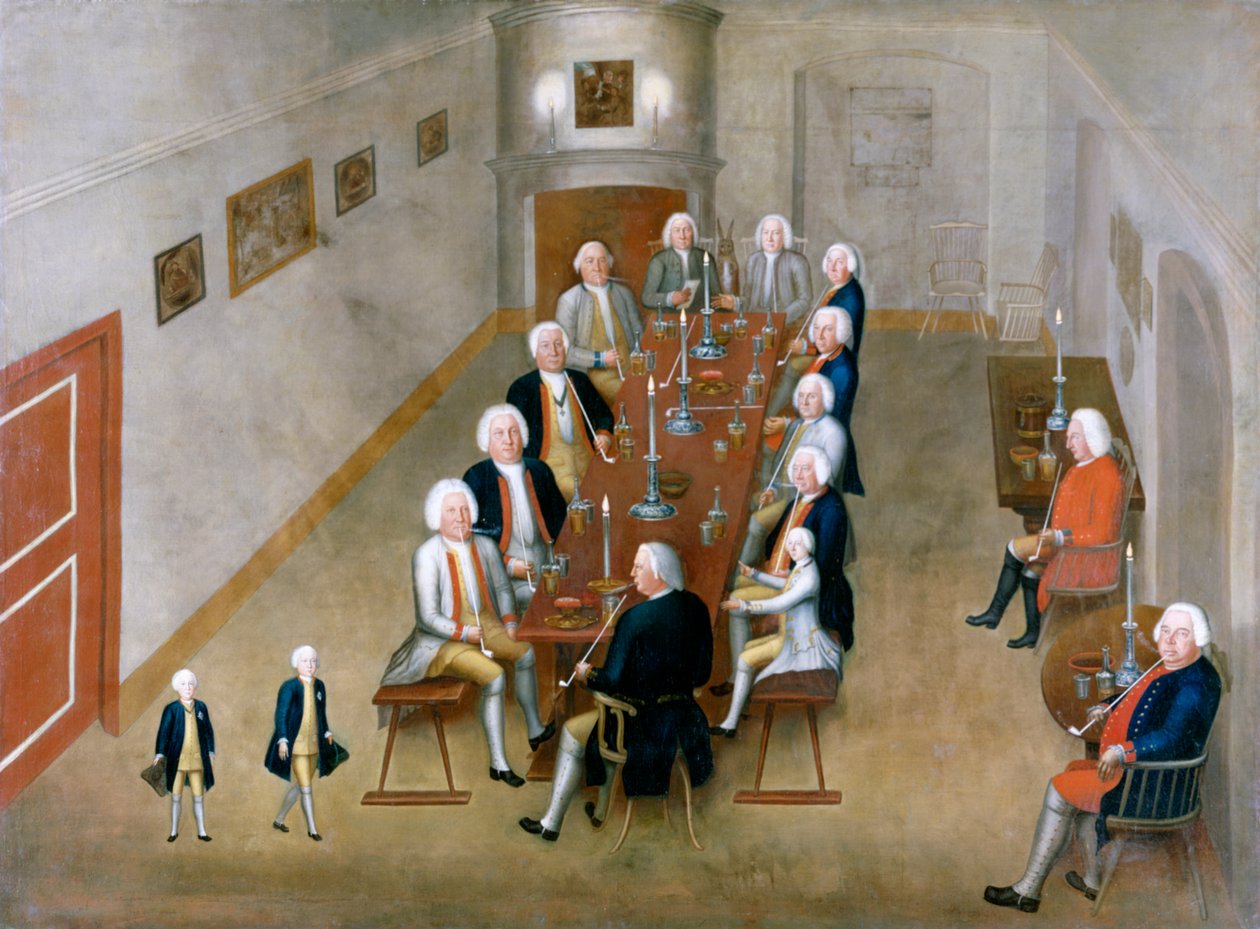 The Smoking Council of Frederick William I of Prussia, c.17378 by George Lisiewski
