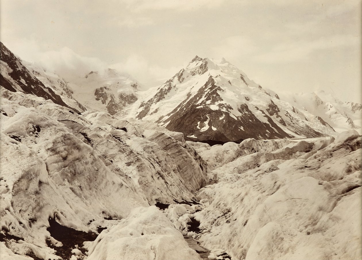 Mount De La Beche from the Tasman Glacier by George Moodie