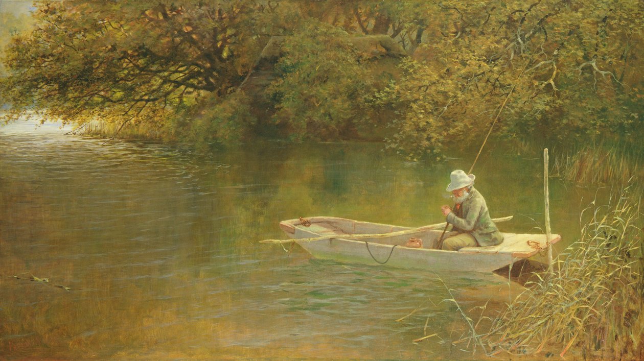 Contentment, A Corner of a Norfolk Broad by George Parsons Norman