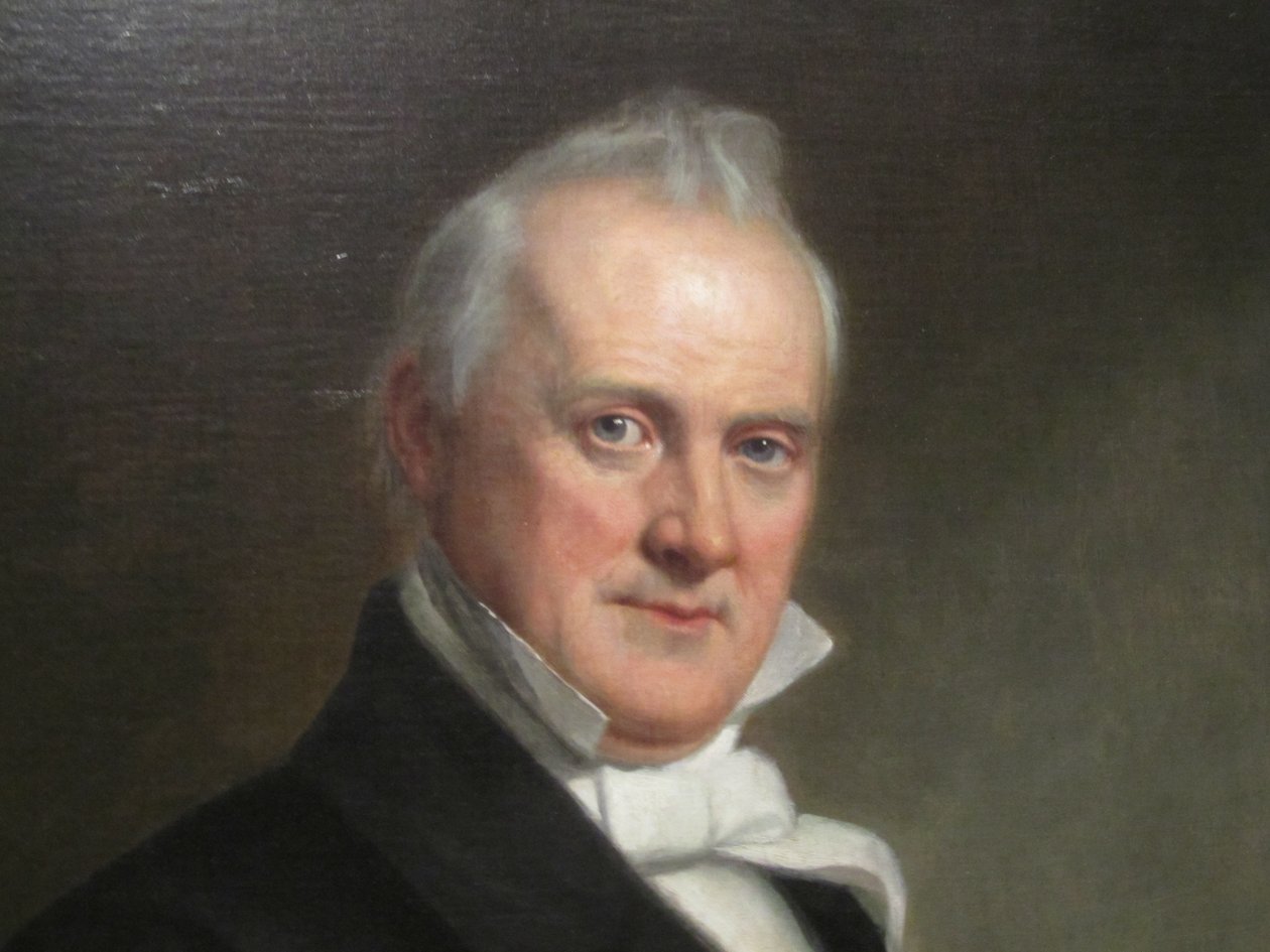Portrait of James Buchanan (detail) by George Peter Alexander Healy