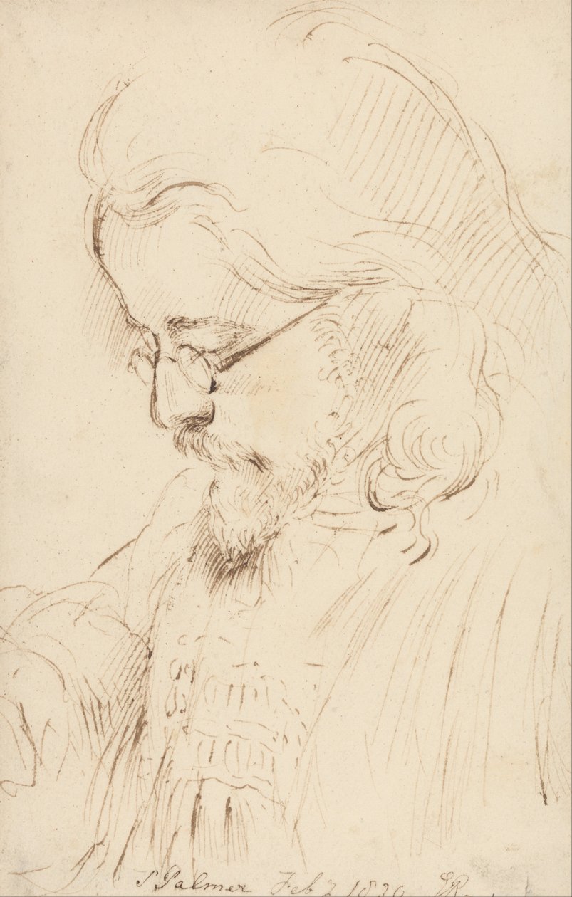 Portrait of Samuel Palmer, Head and Shoulders by George Richmond