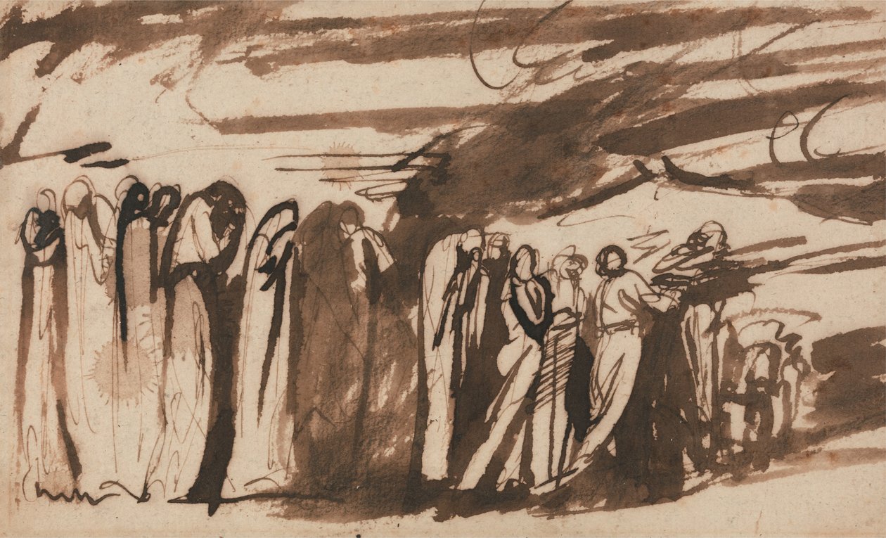 A Procession of the Damned - Study for the Damned in Dante