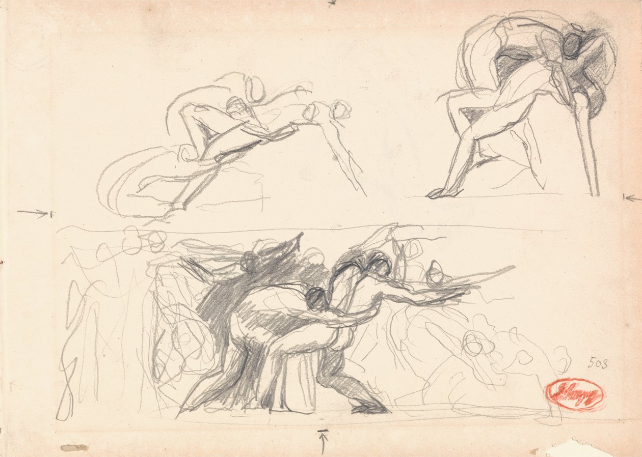 Possibly Hell, Adam and Eve by George Romney