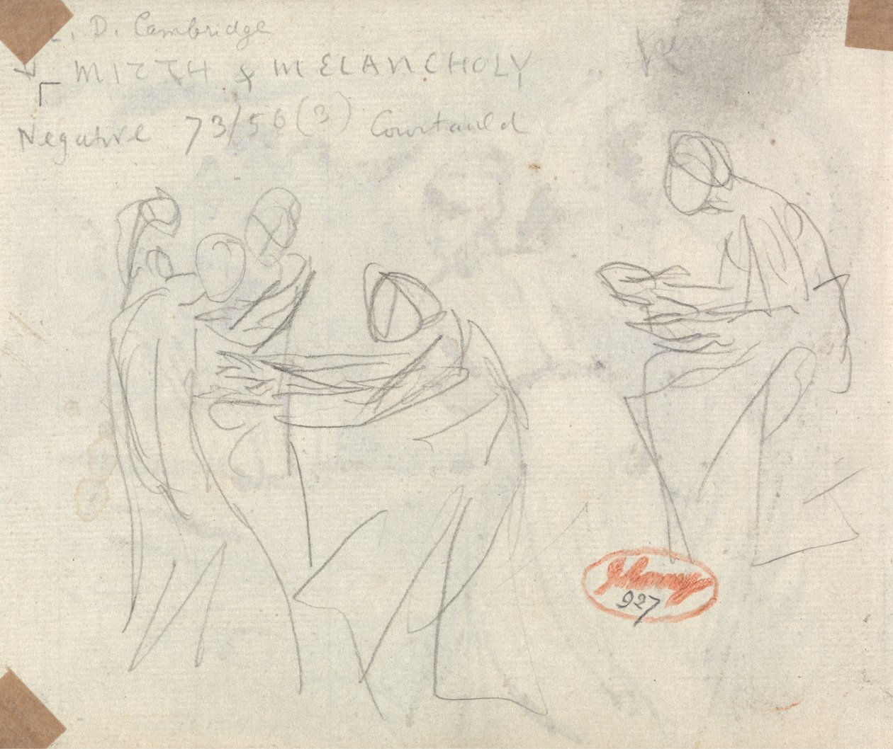 Sketch for Witches and Youths in a Cavern by George Romney