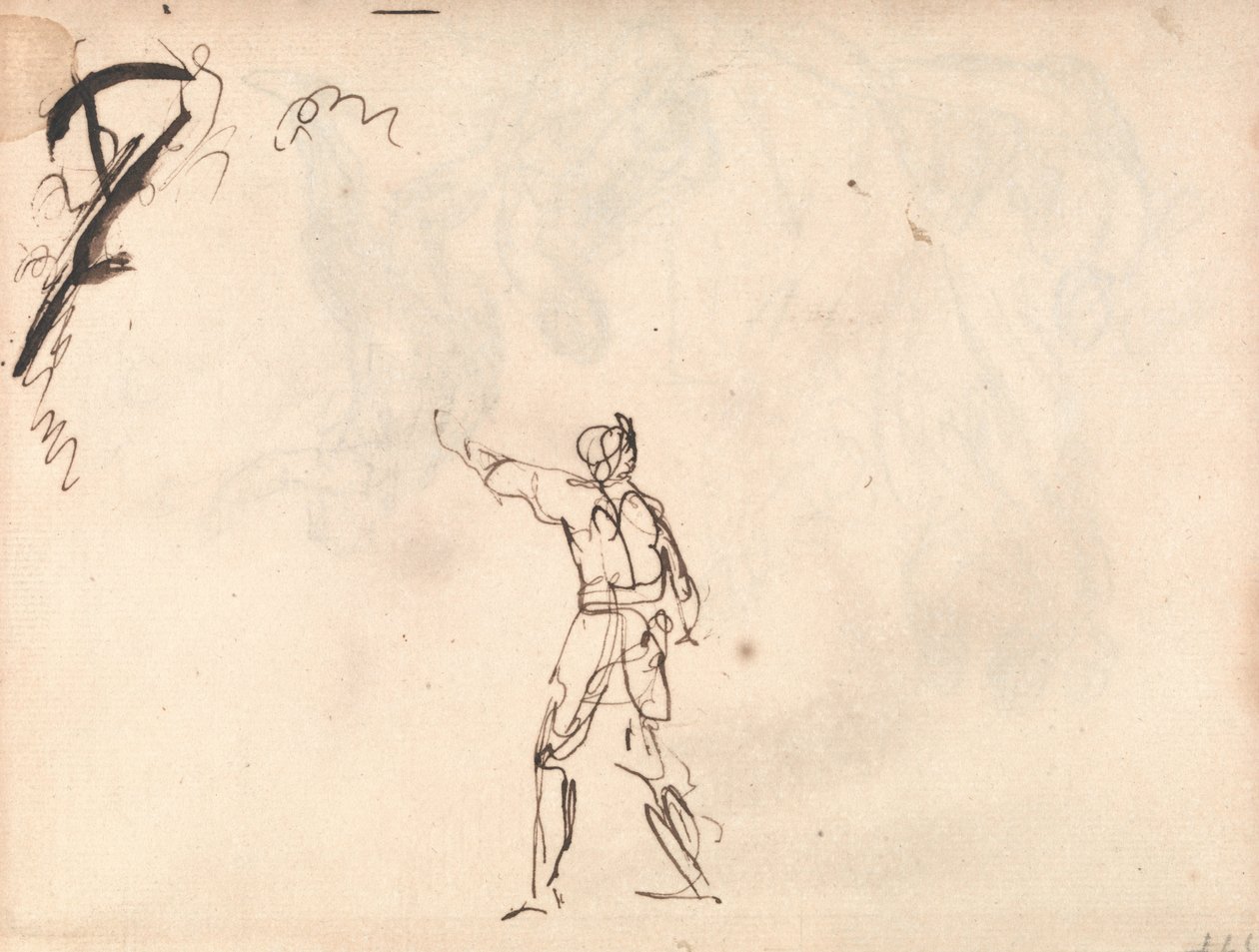 Standing Figure with Arm Upraised by George Romney
