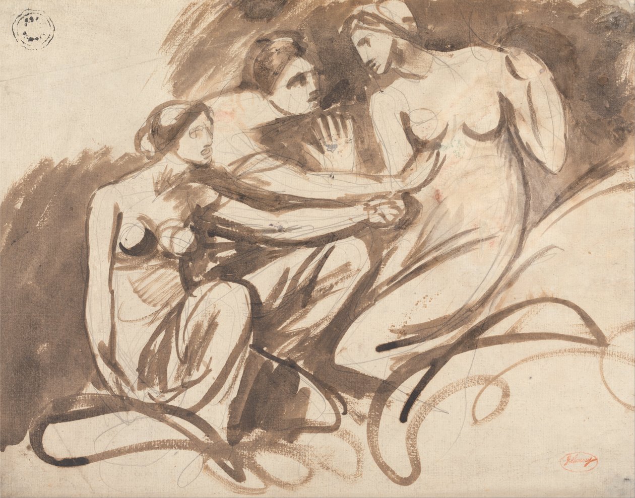 Three Young Witches by George Romney