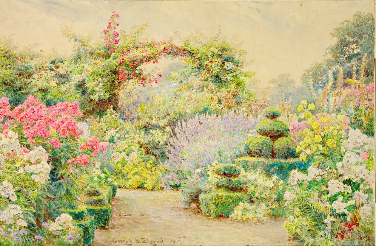 Roundscliffe, a garden in Leicestershire, 1907 by George Samuel Elgood