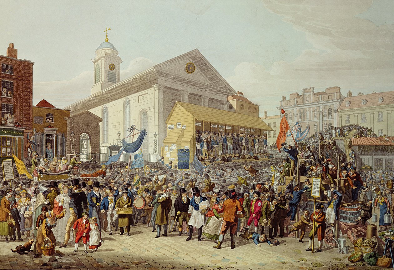 Representation of the Election of Members of Parliament for Westminster by George Snr Scharf