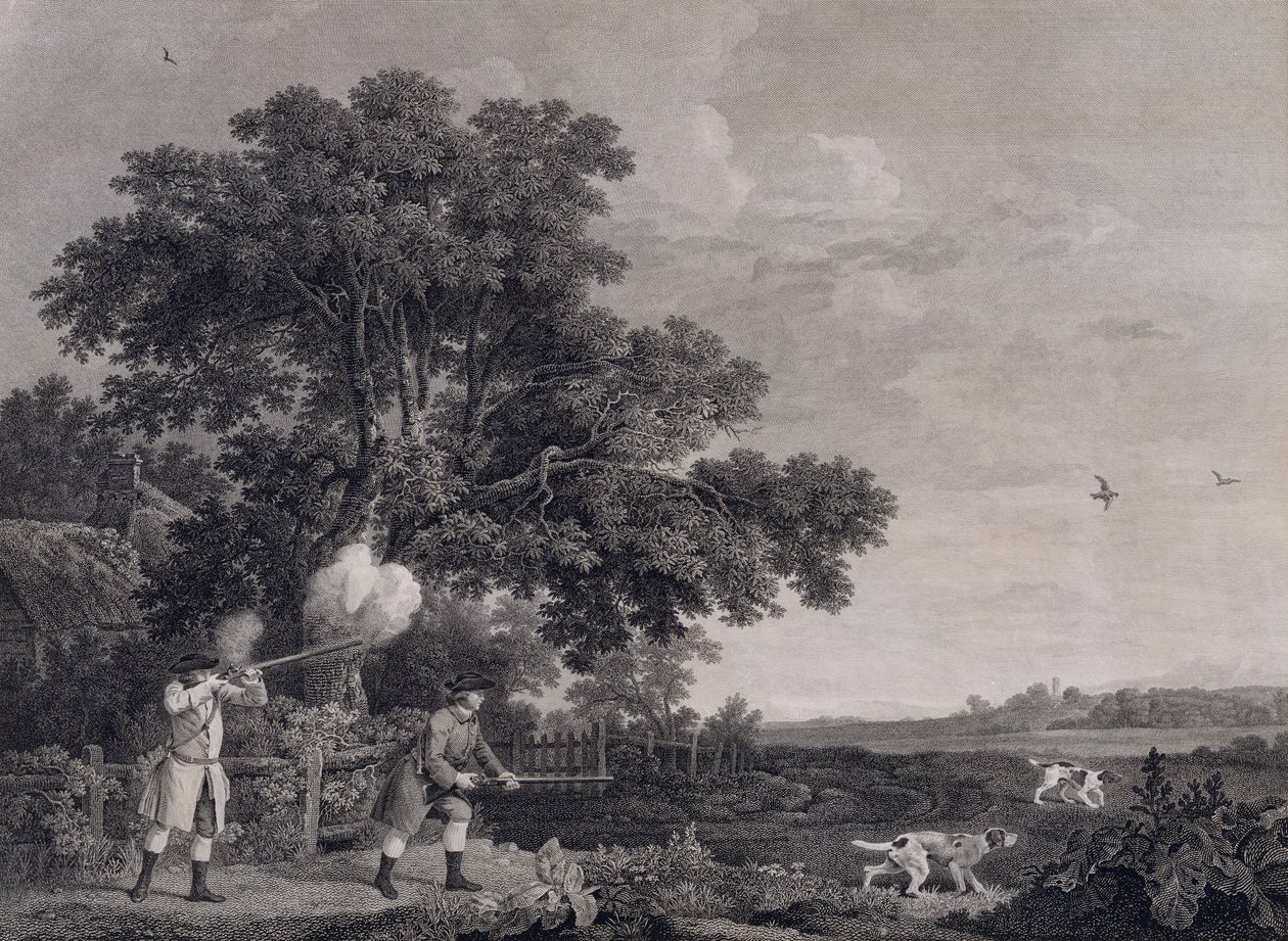 Shooting, plate 3, engraved by William Woollett by George Stubbs