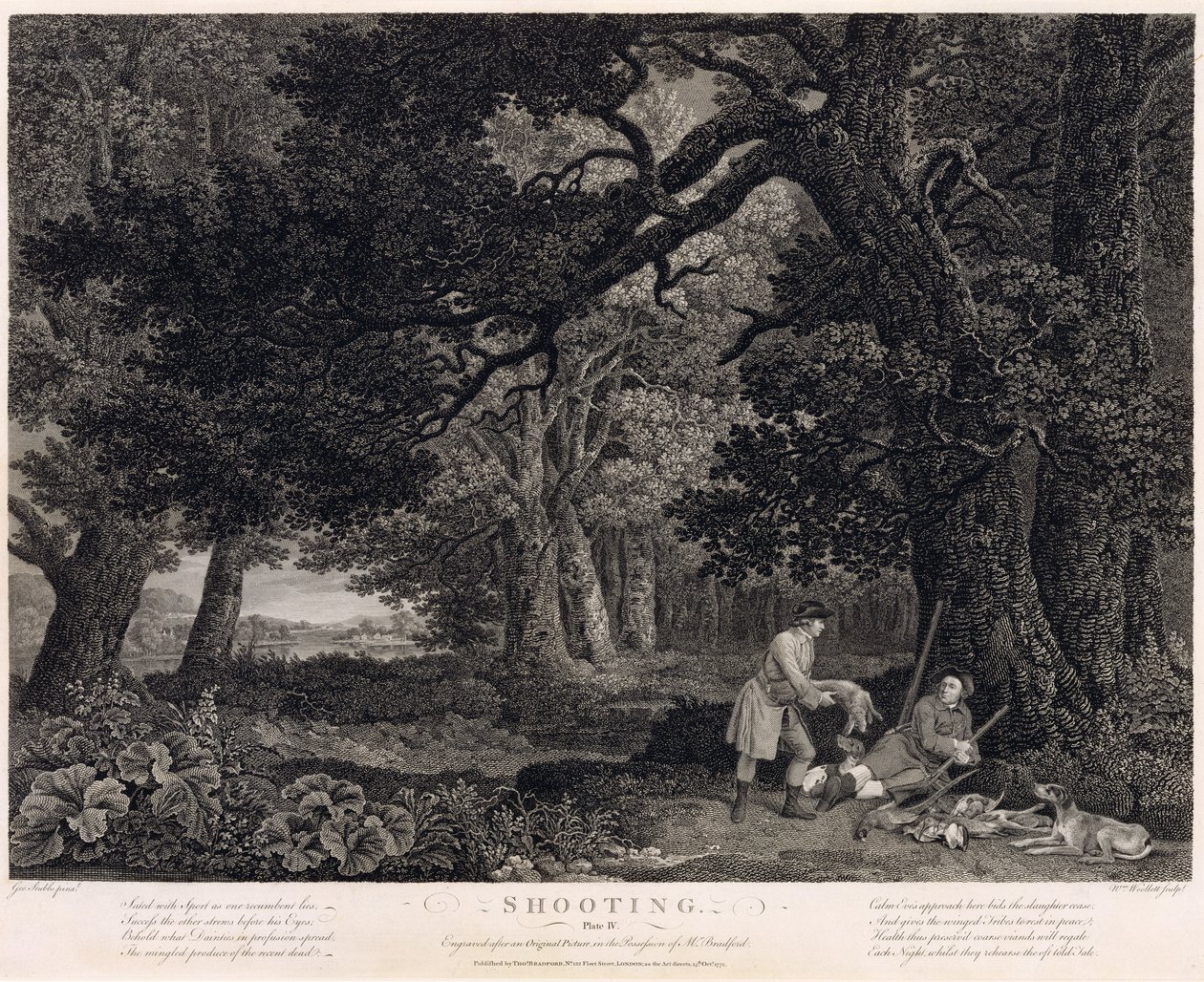 Shooting, plate 4, engraved by William Woollett by George Stubbs