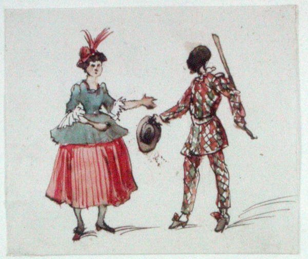 Two Characters from the Commedia dell