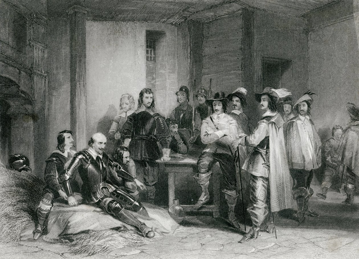 Death of the Earl of Lindsey by George (after) Cattermole