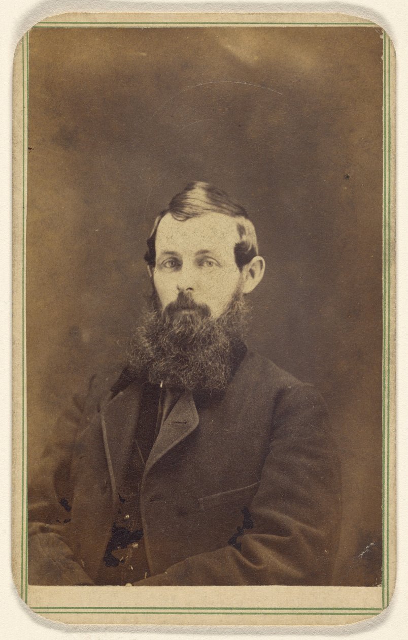 Unidentified Man with Full Beard, Seated by George A. Lenzi