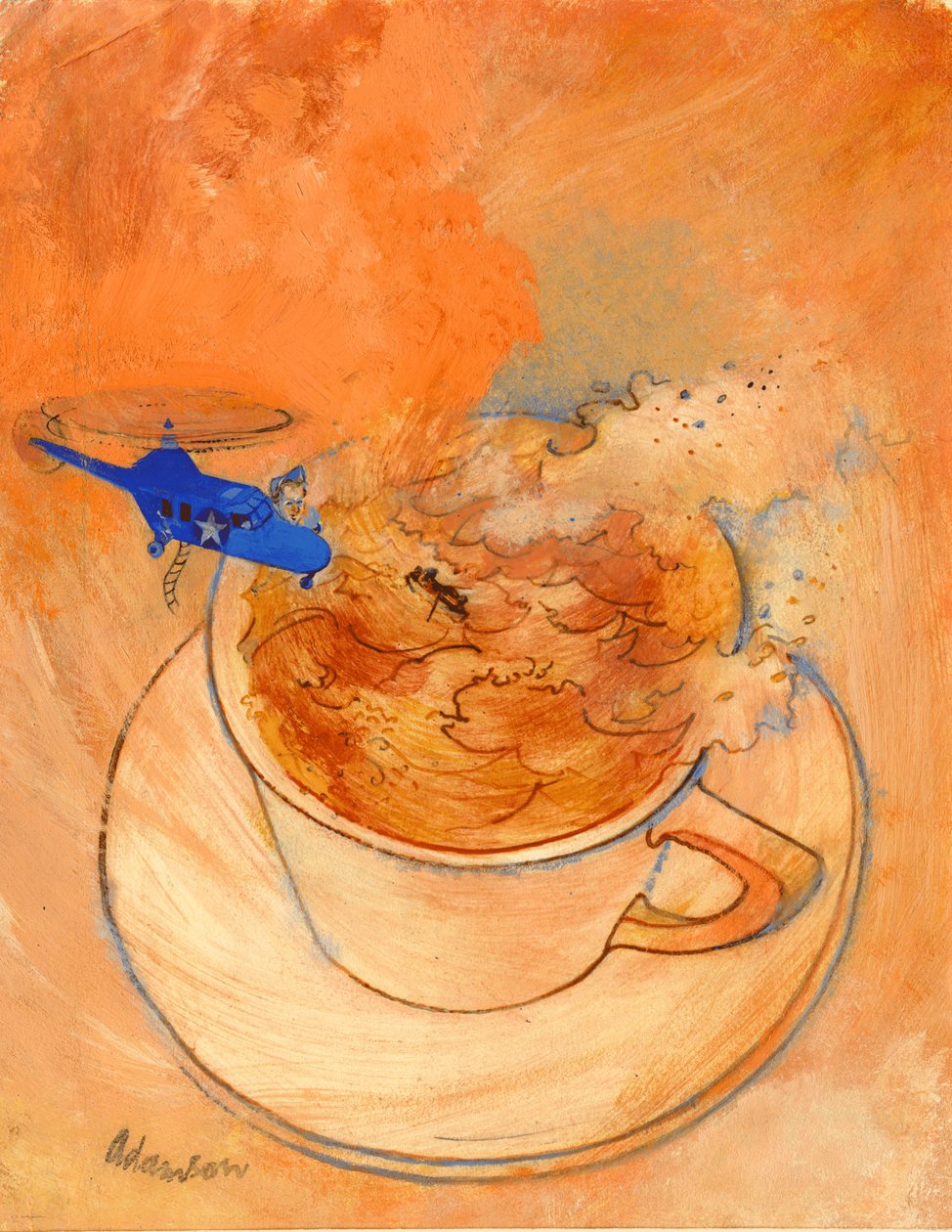 Storm in a Teacup, 1970s by George Adamson