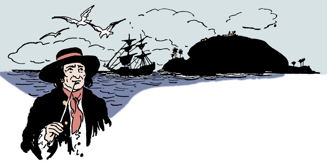 Representation of Turtle Island in the Caribbean Sea. Illustration from 