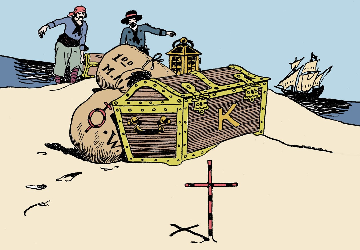 Transport of the Treasure (Illustration from 