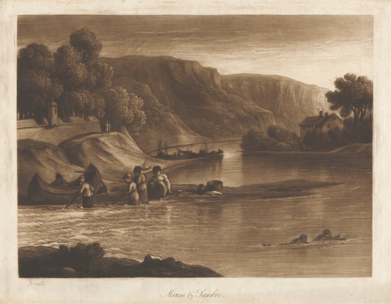 Meuse and Sambre, from the Gate of the Sambre by George Arnald