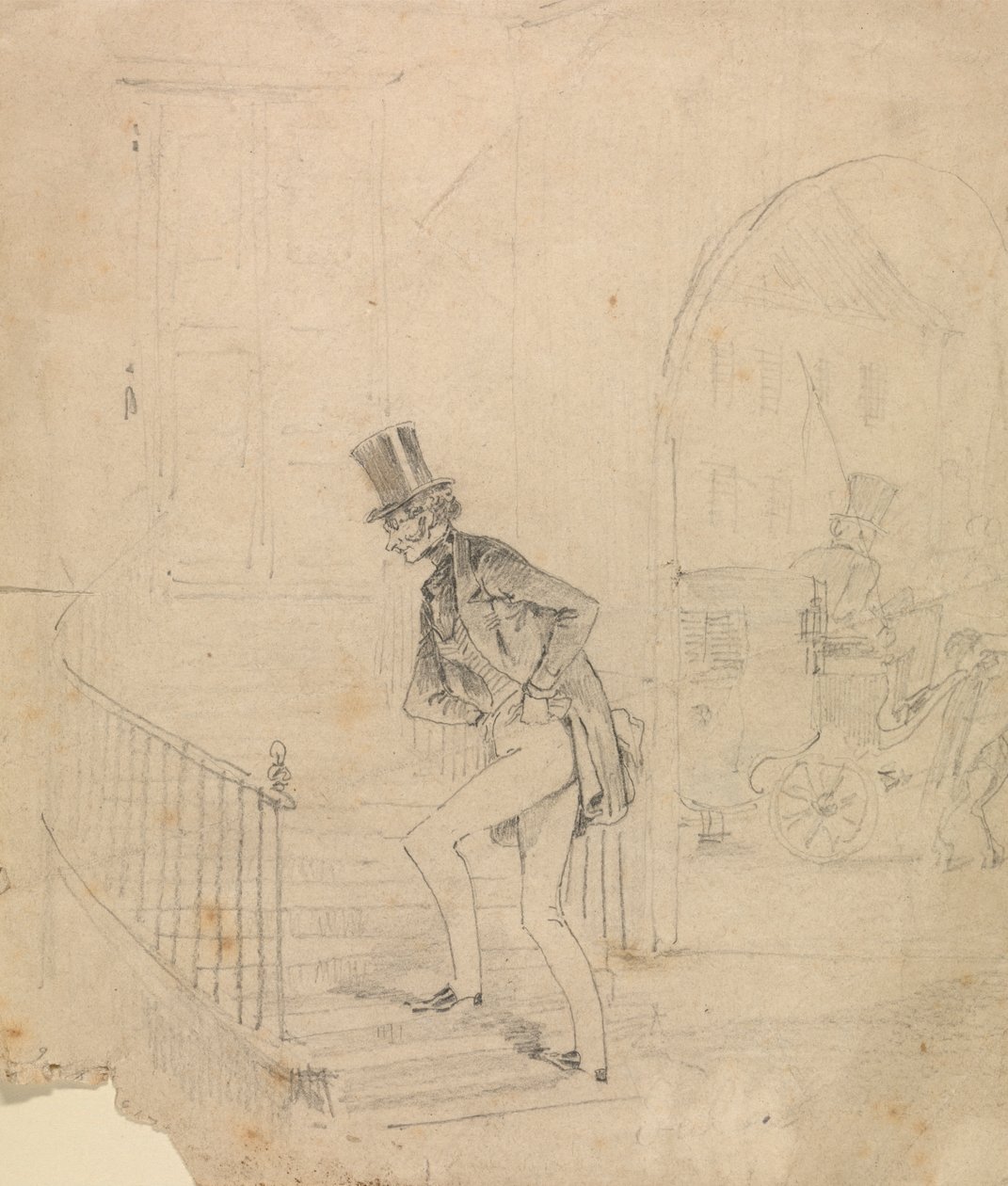 Man Entering House by George Augustus Sala