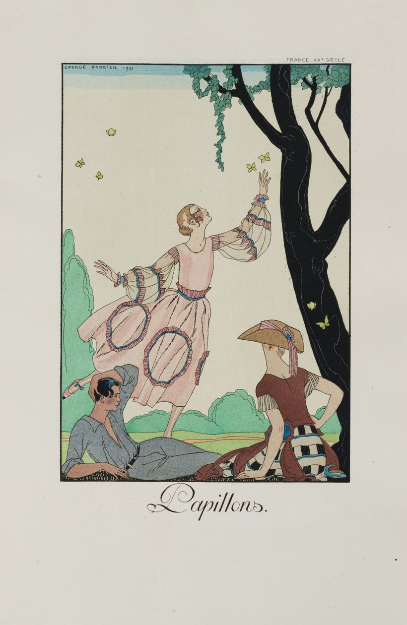 Falbalas et Fanfreluches: Papillons, 1921 by George Barbier