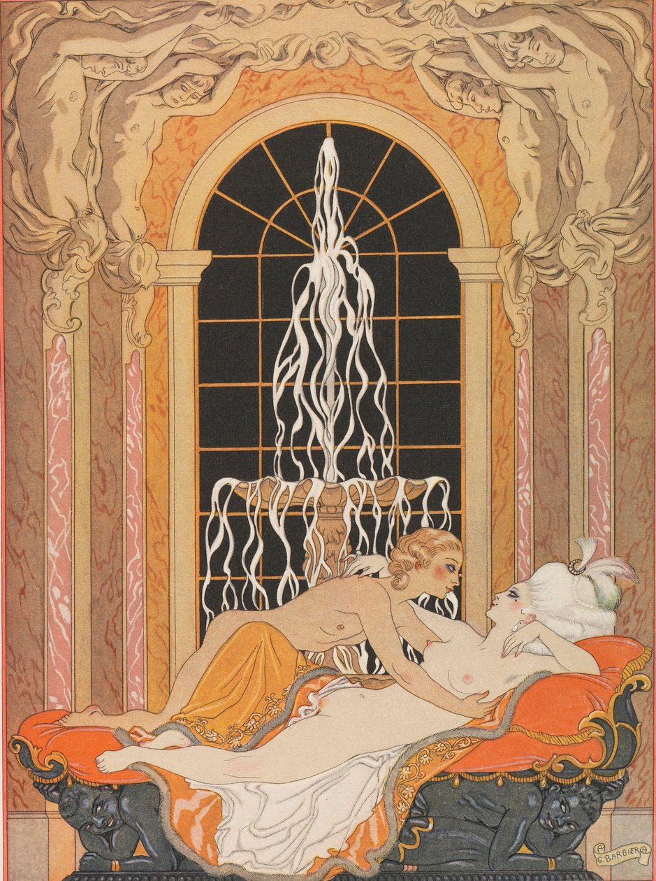 Illustration for the Epistolary Novel Dangerous Liaisons by George Barbier
