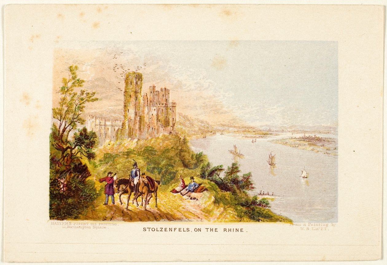 Stolzenfels on the Rhine by George Baxter