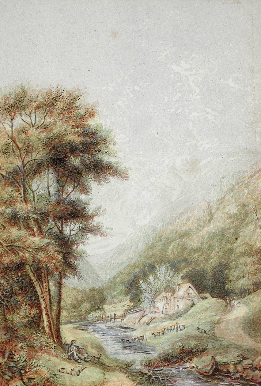 Water Mill on the Wye by George Baxter