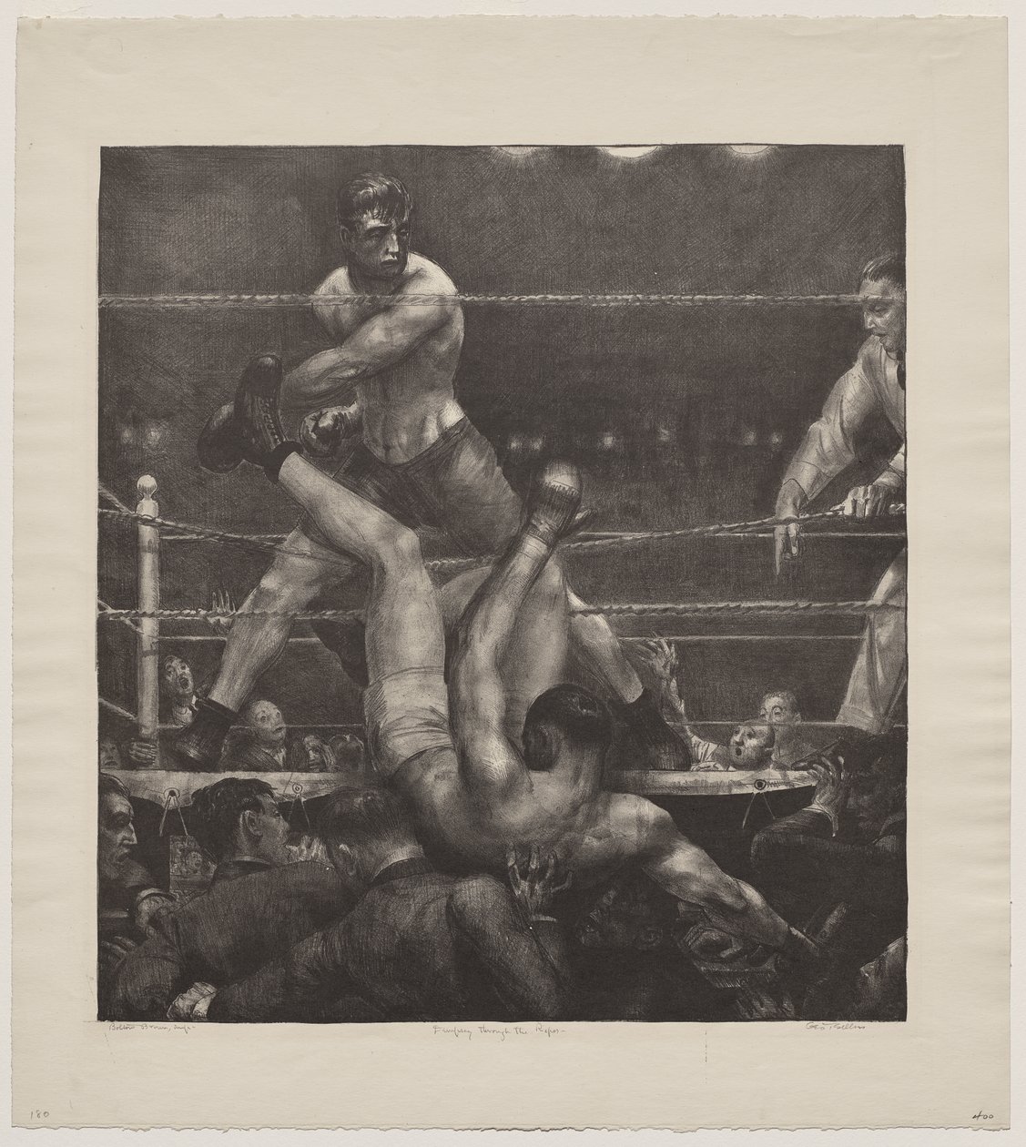 Dempsey Through the Ropes by George Bellows