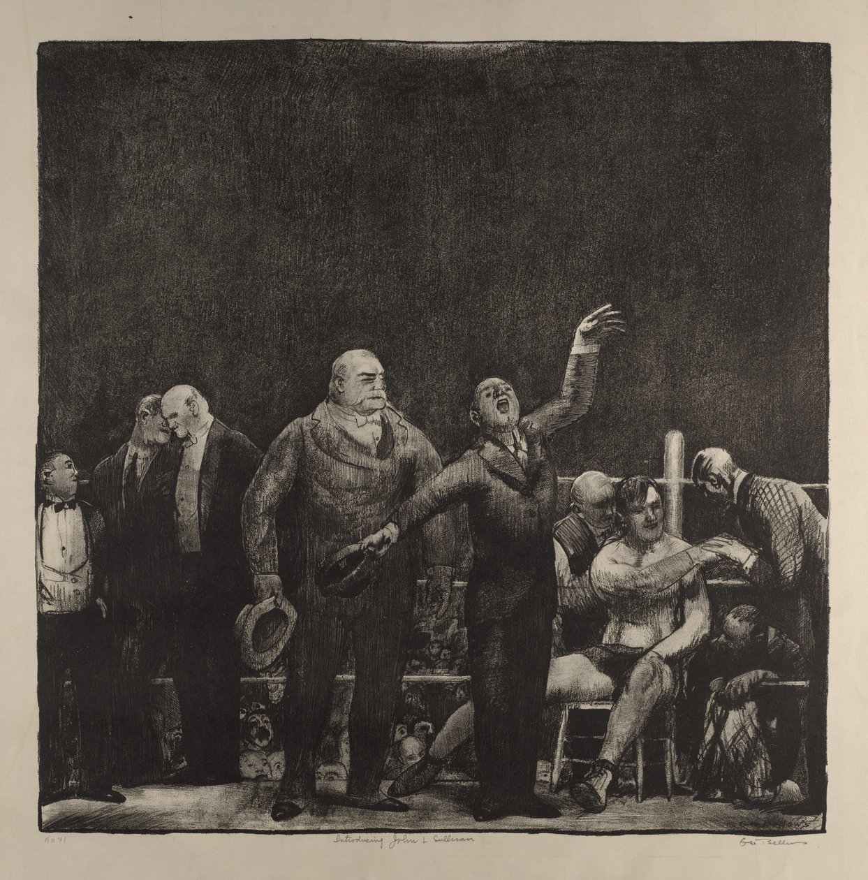 Introducing John L. Sullivan by George Bellows