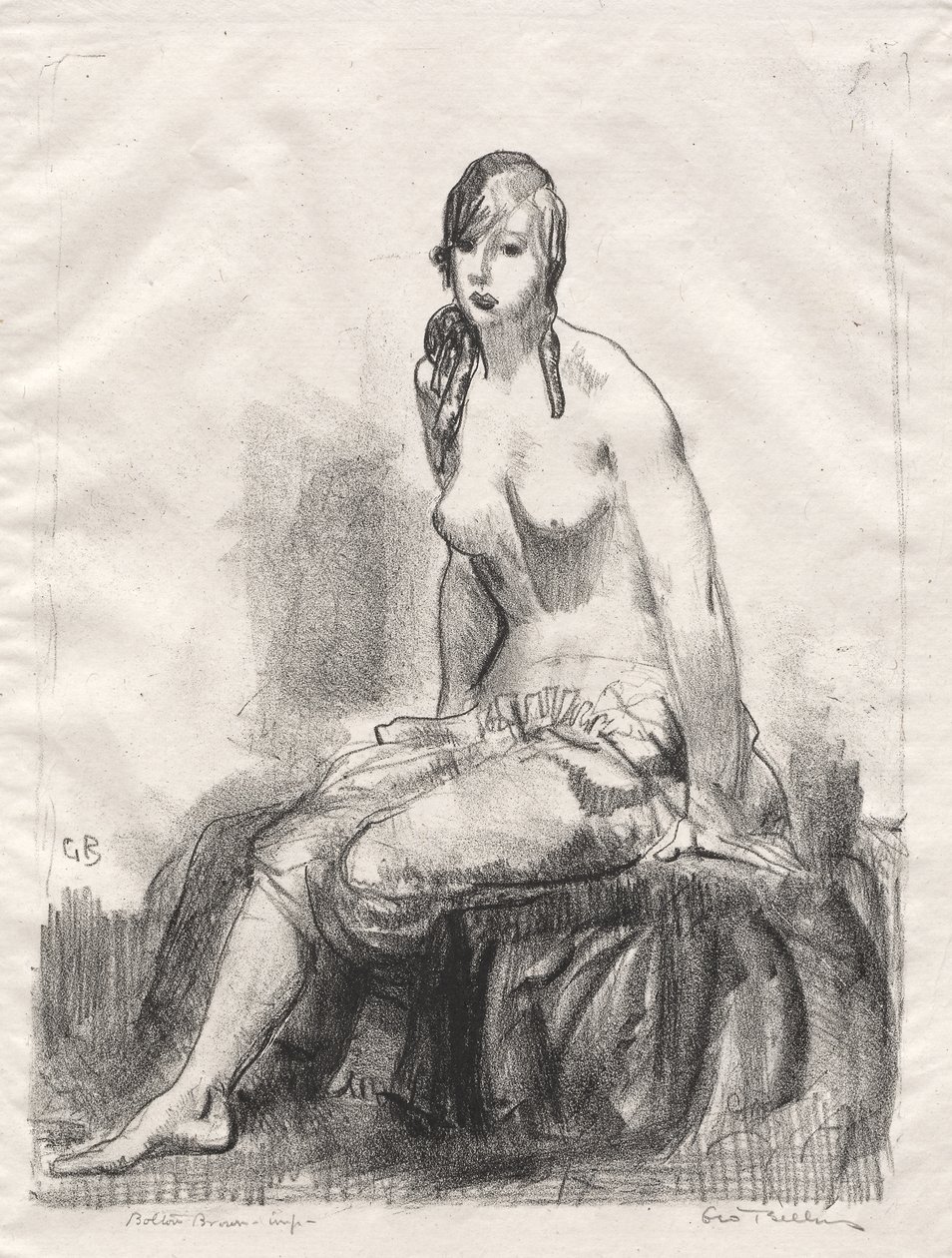 Morning, Nude Sketch by George Bellows