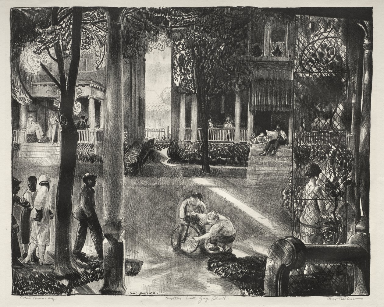 Sixteen East Gay Street by George Bellows
