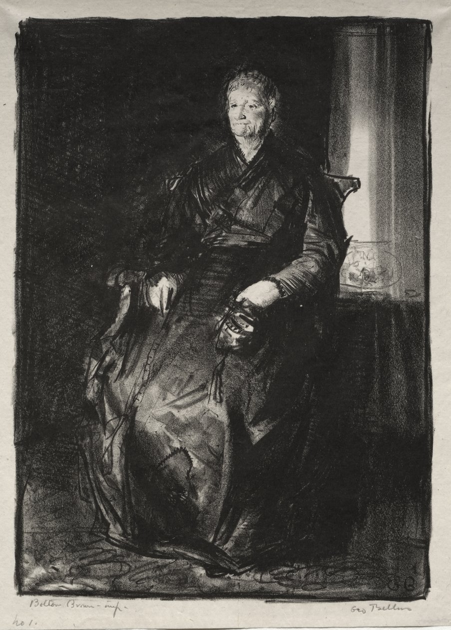 Study of My Mother, First Stone by George Bellows