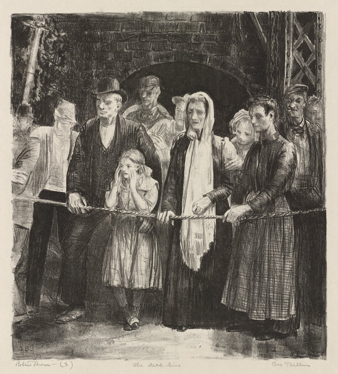 The Dead-line by George Bellows