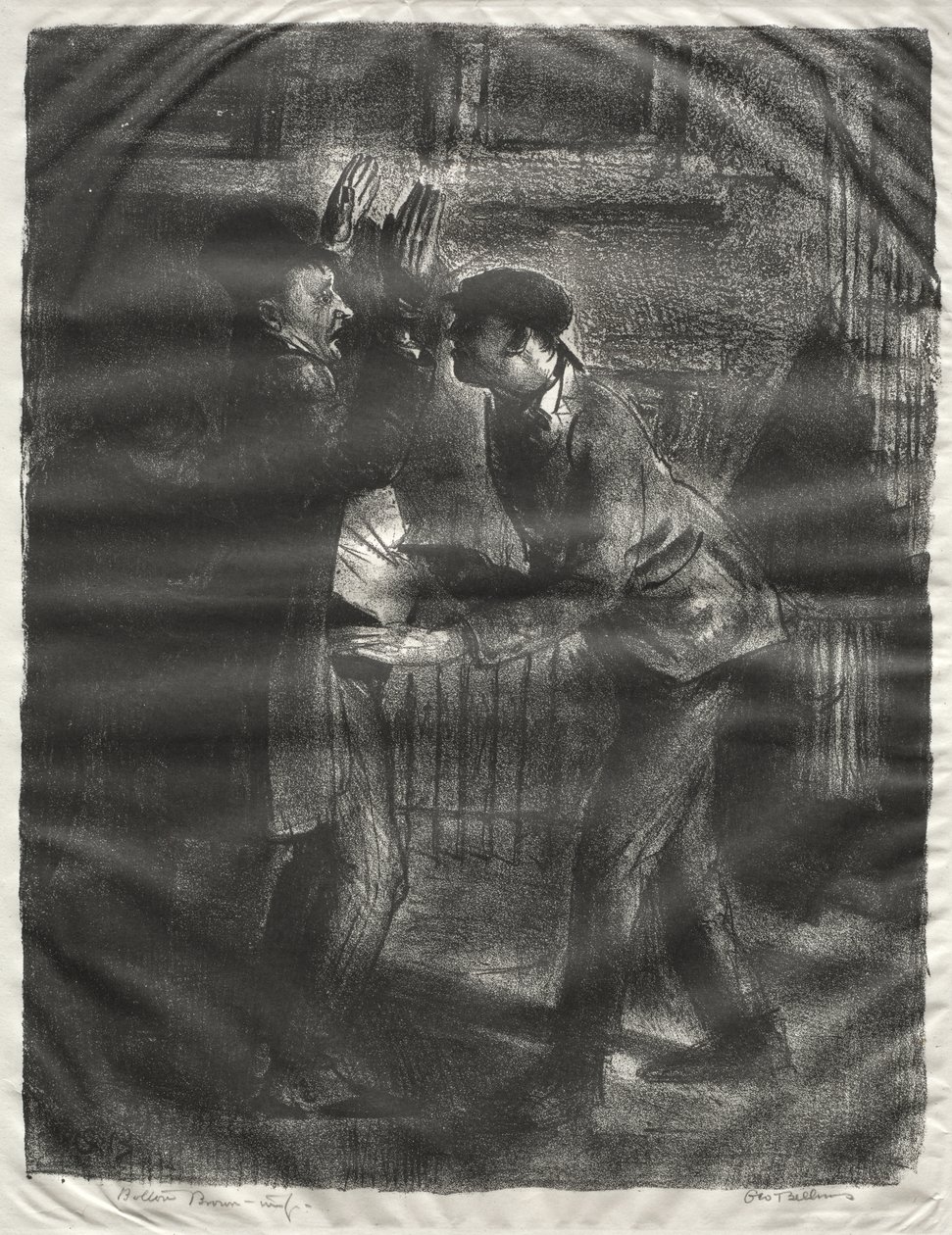 The Holdup, Second State by George Bellows