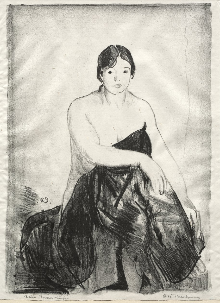 The Model, Second Stone by George Bellows
