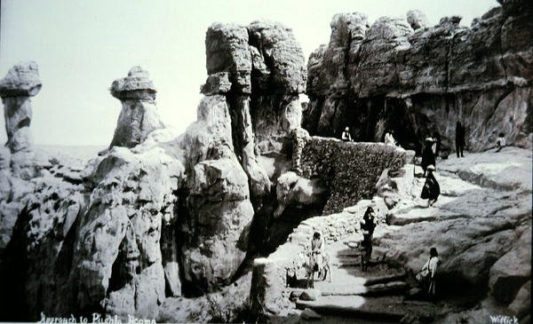 The Approach to Pueblo Acoma, New Mexico by George Benjamin (Ben) Wittick