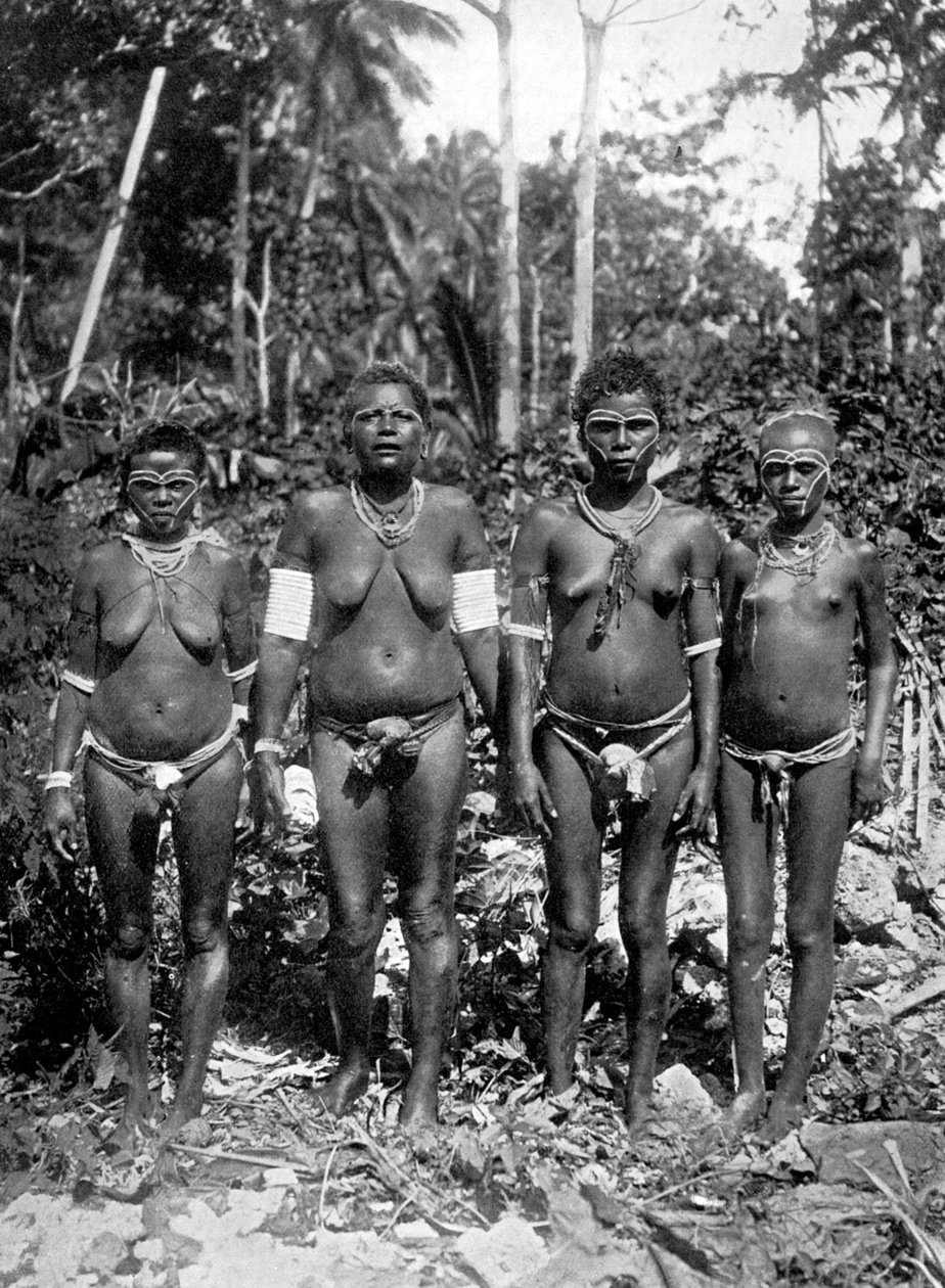 Women in Festival Attire, Melanesia (1920) by George Brown