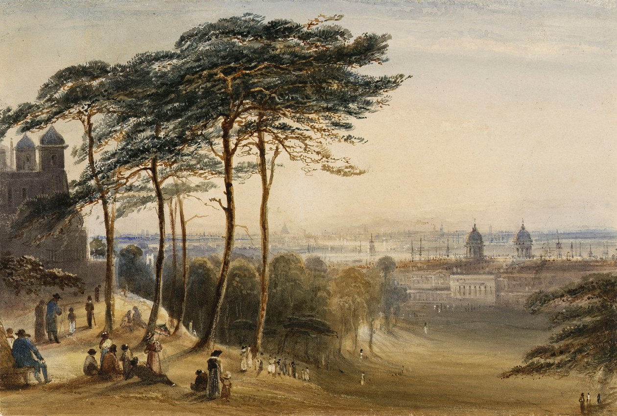Greenwich from Observatory Hill, c.1850 by George Bryant Campion