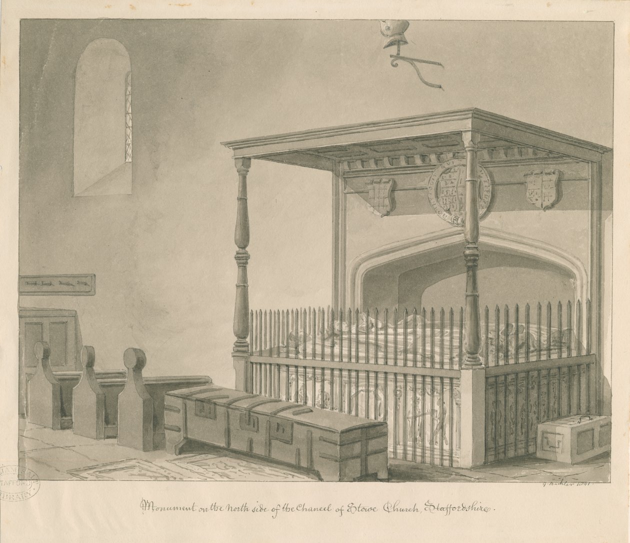 Stowe Church - Table tomb by George Buckler