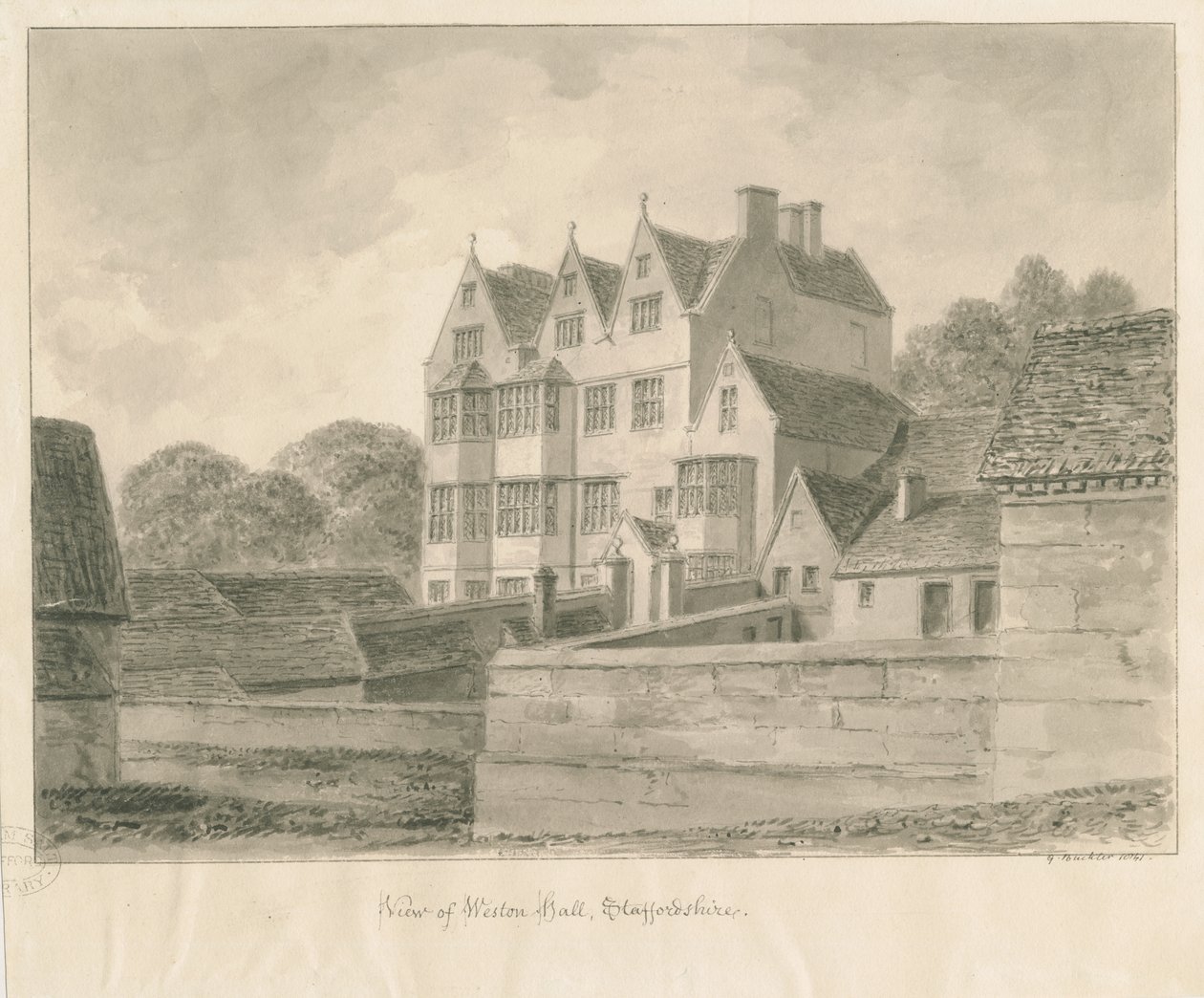 Hall, Weston-on-Trent by George Buckler