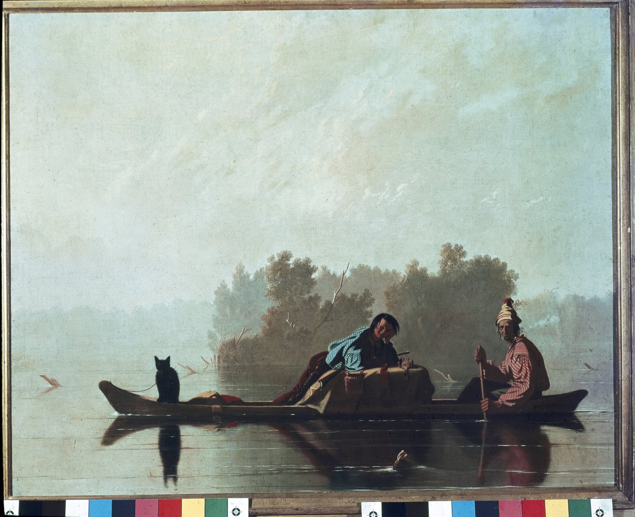 Fur Merchants Descending the Course of the Missouri River by George Caleb Bingham
