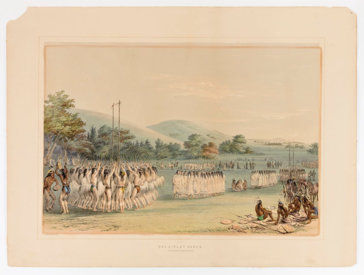 Ball-Playing Dance--no.22 by George Catlin