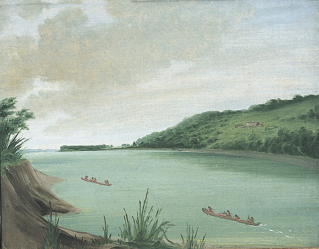 Belle Vue, Indian Agency of Major Dougherty, 870 Miles Above St. Louis by George Catlin