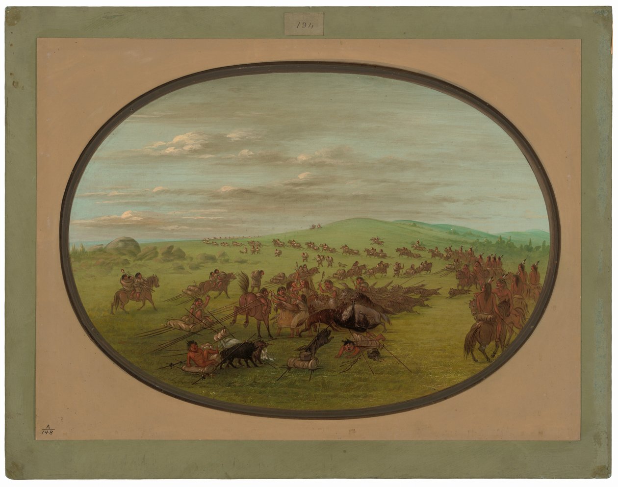 Comanches Moving by George Catlin