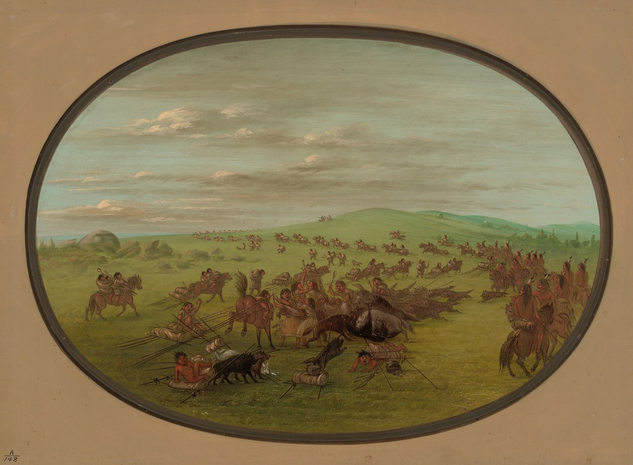 Camanchees Moving by George Catlin