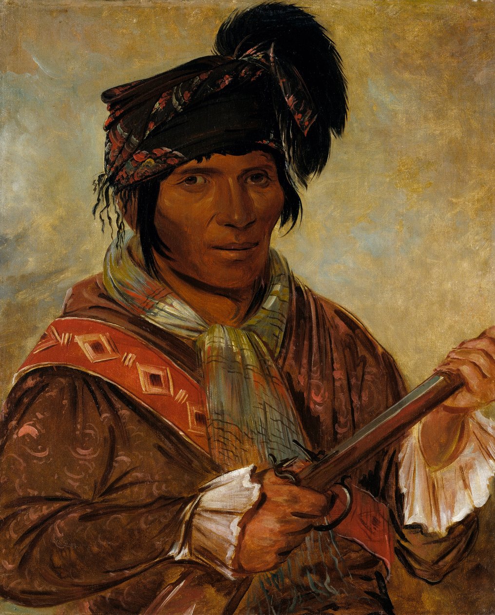 Co-ee-há-jo, a Chief by George Catlin