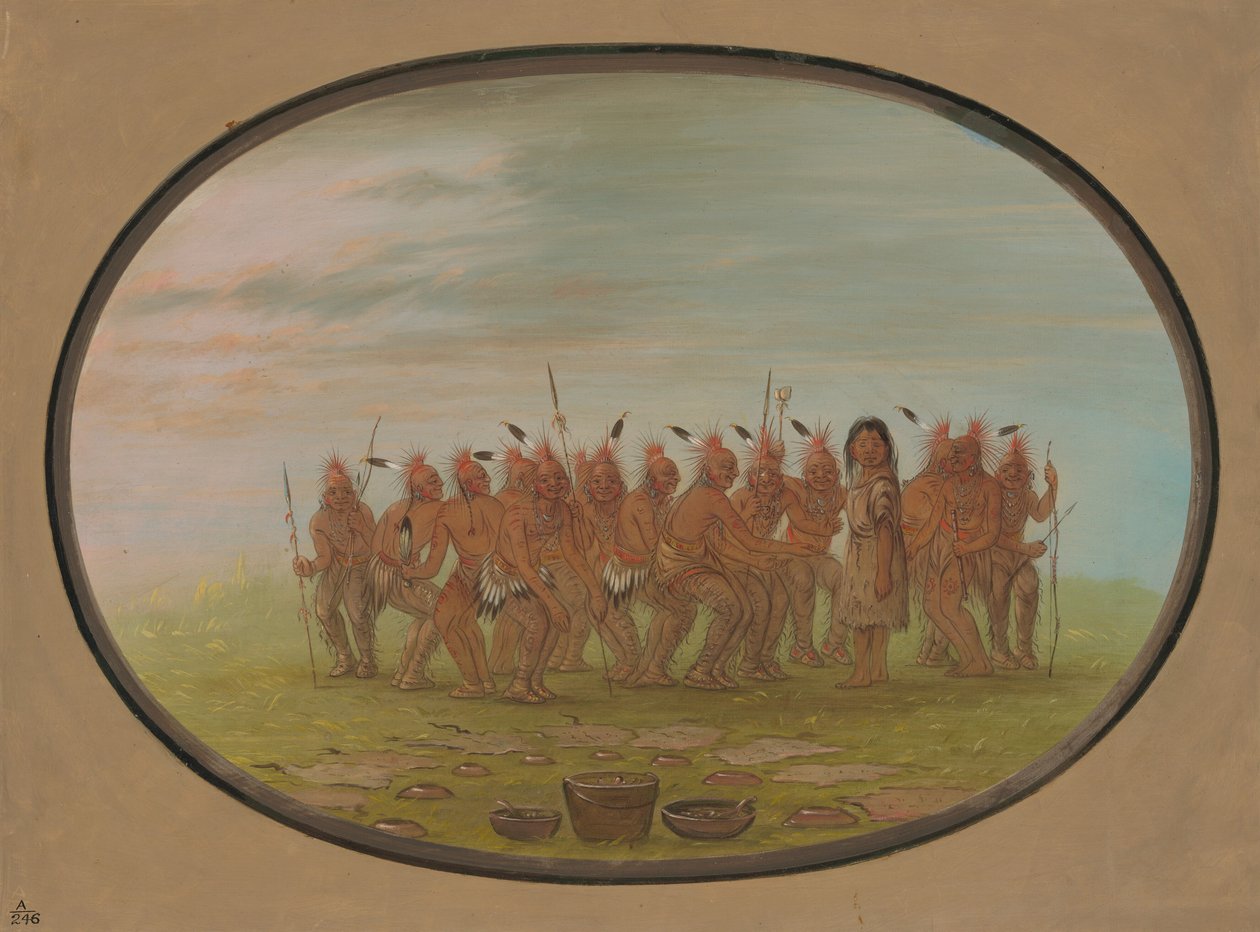Dance to the Berdache - Saukie, 1861-1869 by George Catlin