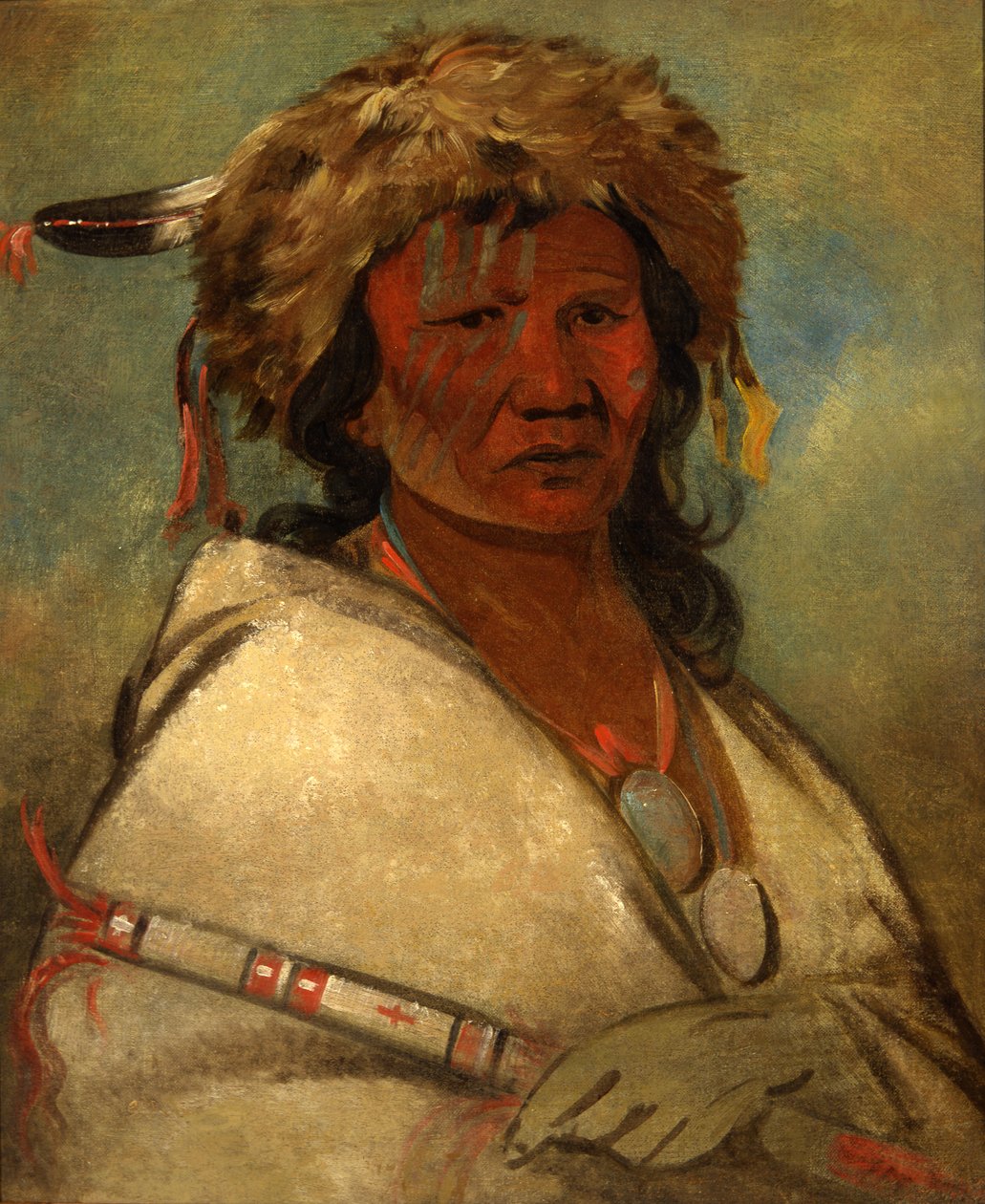 Great Hero, a chief, 1845 by George Catlin